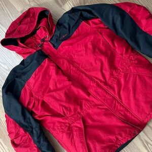 Vintage LL Bean Nylon Thinsulate Packable Hood Winter Parka Jacket Men's Size XL